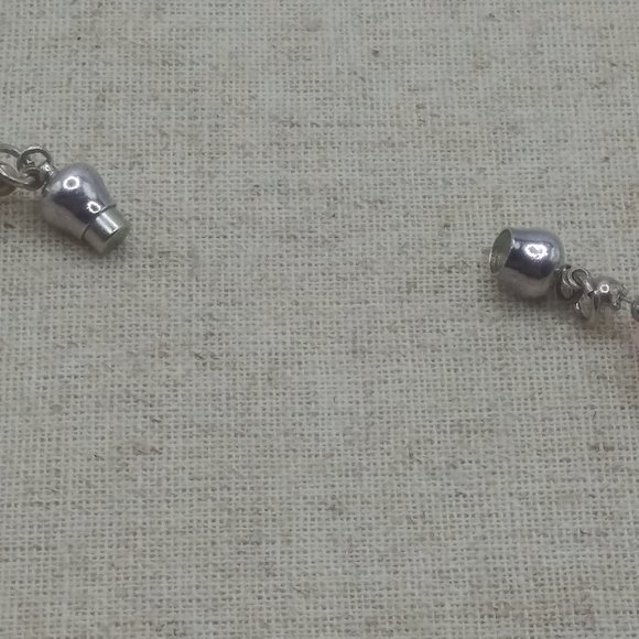 Mid-Century s925 Faceted Rose Quartz/ Pearl Choker - Picture 7 of 8